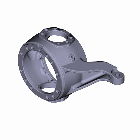 Корпус поворотного кулака левый